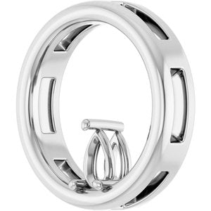 Platinum  5x3 mm Pear Pendant Mounting – image 4