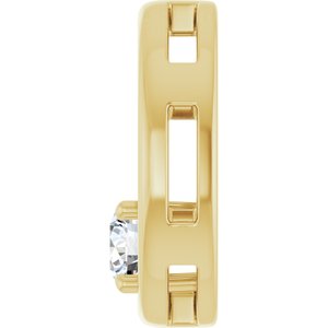 14K Yellow Gold  4.8 mm Round Pendant Mounting – image 5