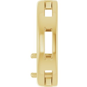 14K Yellow Gold  4.8 mm Round Pendant Mounting – image 6