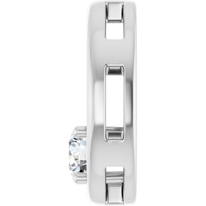 Sterling Silver  4.8 mm Round Pendant Mounting – image 5