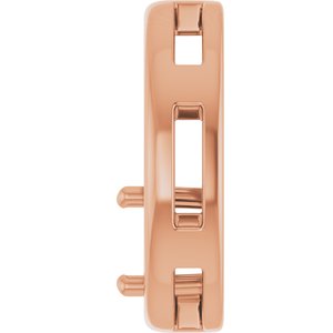 10K Rose Gold  6 mm Round Pendant Mounting – image 6
