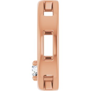 18K Rose Gold  3 mm Round Pendant Mounting – image 5
