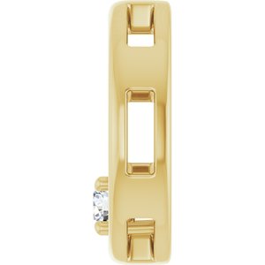 10K Yellow Gold  3 mm Round Pendant Mounting – image 5