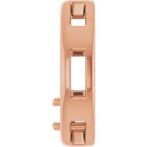 18K Rose Gold  3 mm Round Pendant Mounting – image 6