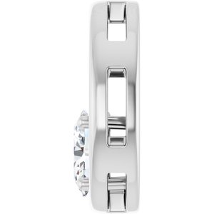 14K X1 White Gold  7x5 mm Oval Pendant Mounting – image 5