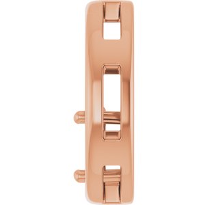 14K Rose Gold  7x5 mm Oval Pendant Mounting – image 6