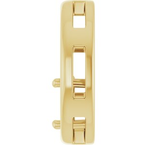 14K Yellow Gold  7x5 mm Oval Pendant Mounting – image 6