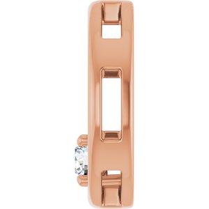 10K Rose Gold  3.8 mm Round Pendant Mounting – image 5
