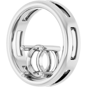 18K White Gold  7 mm Round Pendant Mounting – image 4