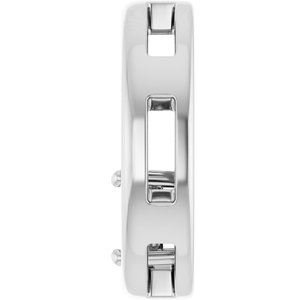 18K White Gold  5 mm Cushion Pendant Mounting – image 6