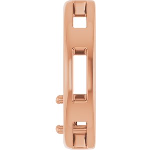 18K Rose Gold  4.1 mm Round Pendant Mounting – image 6