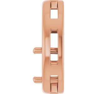 10K Rose Gold  7.4 mm Round Pendant Mounting – image 6