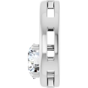 Continuum Sterling Silver  7.4 mm Round Pendant Mounting – image 5