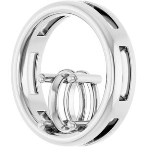 Platinum  8x6 mm Oval Pendant Mounting – image 4