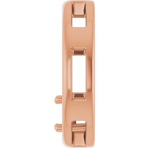 18K Rose Gold  3.75 mm Round Pendant Mounting – image 6