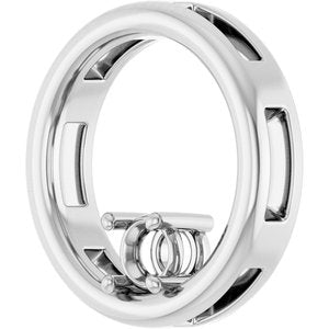Platinum  3.8 mm Round Pendant Mounting – image 4