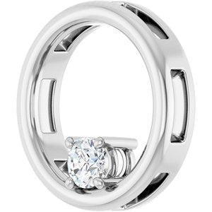 Platinum  3.8 mm Round Pendant Mounting – image 3