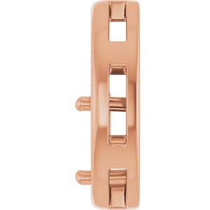 14K Rose Gold  9x7 mm Oval Pendant Mounting – image 6
