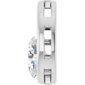 Sterling Silver  9x7 mm Oval Pendant Mounting – image 5