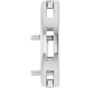 Sterling Silver  7 mm Square Pendant Mounting – image 6