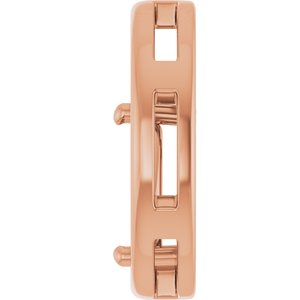 14K Rose Gold  10x7 mm Pear Pendant Mounting – image 6