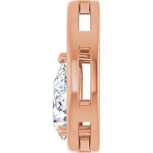 10K Rose Gold  10x7 mm Pear Pendant Mounting – image 5
