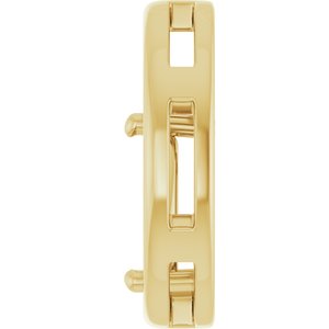 10K Yellow Gold  10x7 mm Pear Pendant Mounting – image 6
