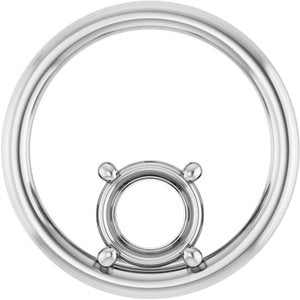 Sterling Silver  6.5 mm Round Pendant Mounting – image 2