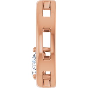14K Rose Gold  5.5x3.5 mm Pear Pendant Mounting – image 5