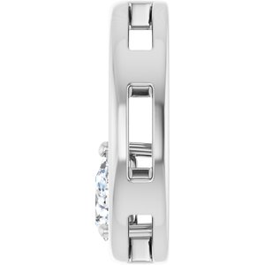 Sterling Silver  5.5x3.5 mm Pear Pendant Mounting – image 5