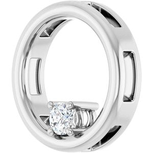 Platinum  3.2 mm Round Pendant Mounting – image 3