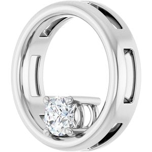 Platinum  4.4 mm Round Pendant Mounting – image 3