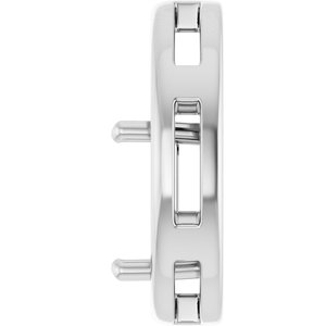Continuum Sterling Silver  7.5 mm Square Pendant Mounting – image 6