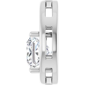Sterling Silver  7.5 mm Square Pendant Mounting – image 5