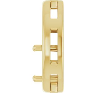 10K Yellow Gold  8 mm Round Pendant Mounting – image 6
