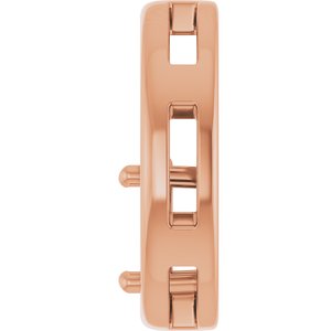 14K Rose Gold  8x6 mm Oval Pendant Mounting – image 6