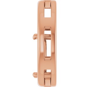 14K Rose Gold  9x6 mm Pear Pendant Mounting – image 6