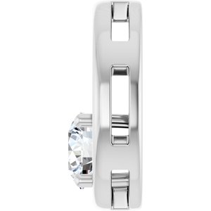 Platinum  6.5 mm Round Pendant Mounting – image 5