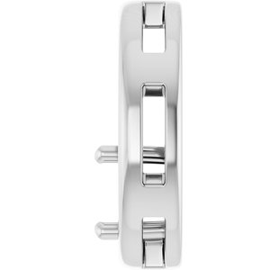 18K White Gold  6.5 mm Round Pendant Mounting – image 6