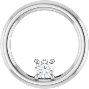 Continuum Sterling Silver  3.2 mm Round Pendant Mounting