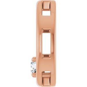 10K Rose Gold  3.4 mm Round Pendant Mounting – image 5