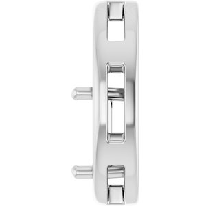 Platinum  6.5 mm Square Pendant Mounting – image 6