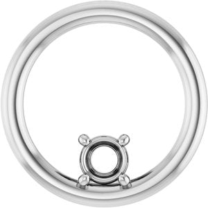 Platinum  3.8 mm Round Pendant Mounting – image 2