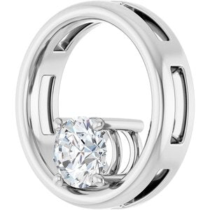 Platinum  6 mm Round Pendant Mounting – image 3