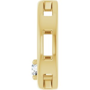 14K Yellow Gold  3.2 mm Round Pendant Mounting – image 5
