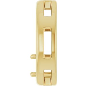 10K Yellow Gold  4.4 mm Round Pendant Mounting – image 6
