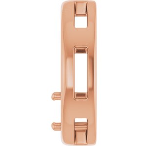 18K Rose Gold  4.4 mm Round Pendant Mounting – image 6