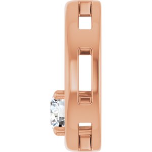 10K Rose Gold  5.2 mm Round Pendant Mounting – image 5