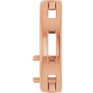 10K Rose Gold  5.2 mm Round Pendant Mounting – image 6