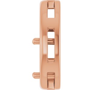 10K Rose Gold  10x8 mm Oval Pendant Mounting – image 6